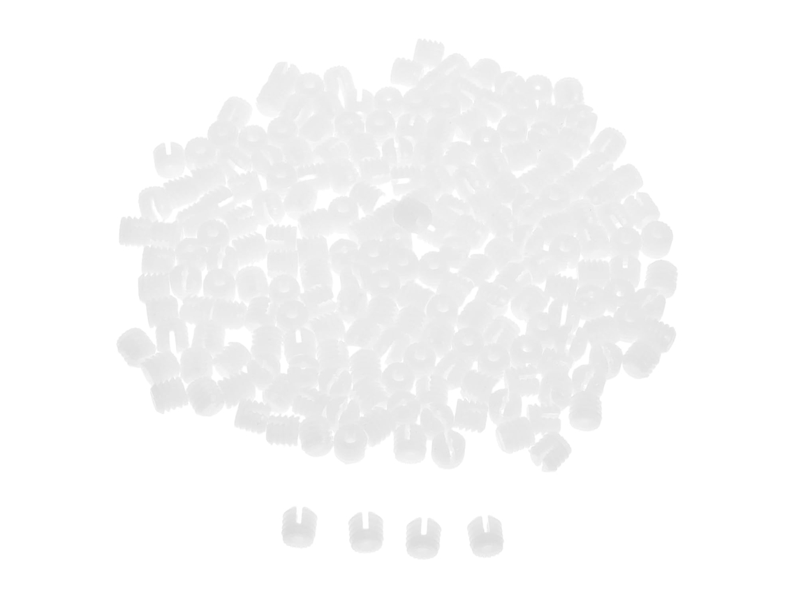 200 Peças De Pinos Dobradiça Nylon Plástico M4x9mm Para Portas Armário