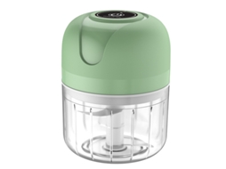 Moedor Elétrico Portátil de Alho e Vegetais, Moedor de Carne Multifuncional, Recarregável Via Usb MDUG (verde 250ml)
