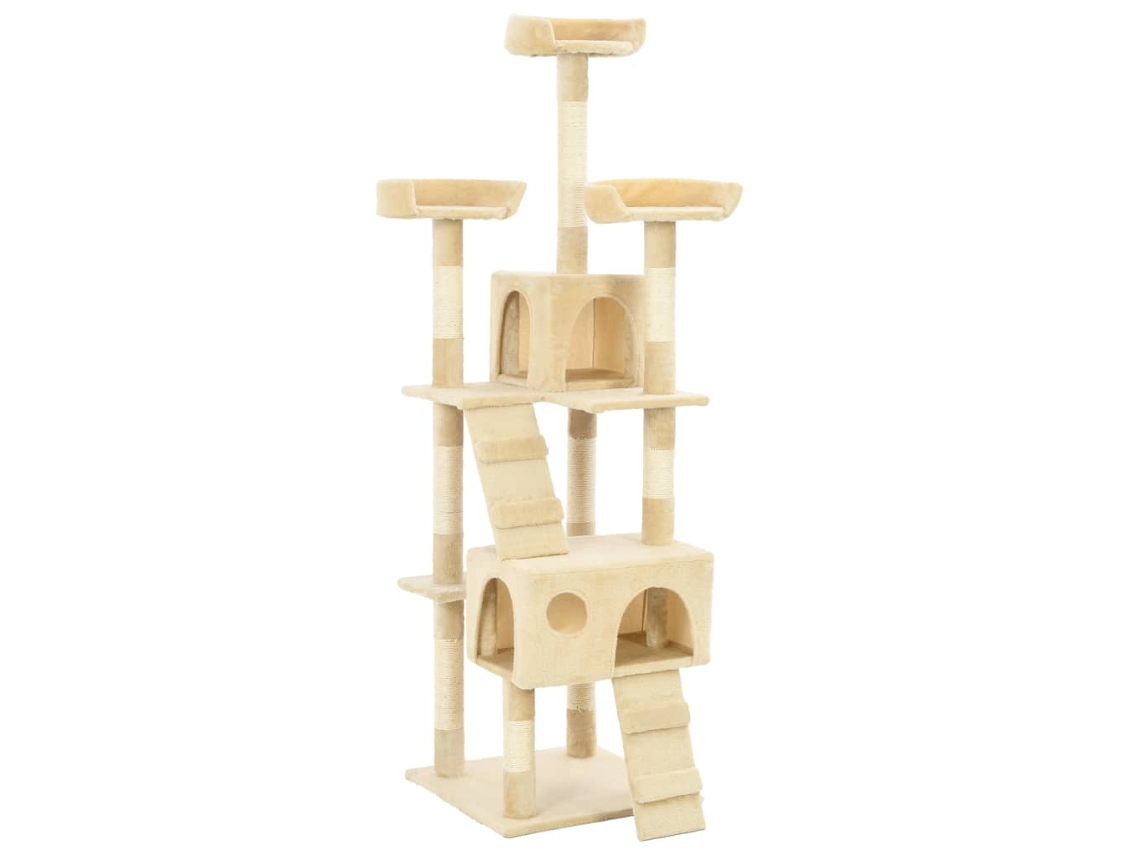 Vidaxl Árvore C/ Postes Arranhadores Sisal 170 Cm Bege