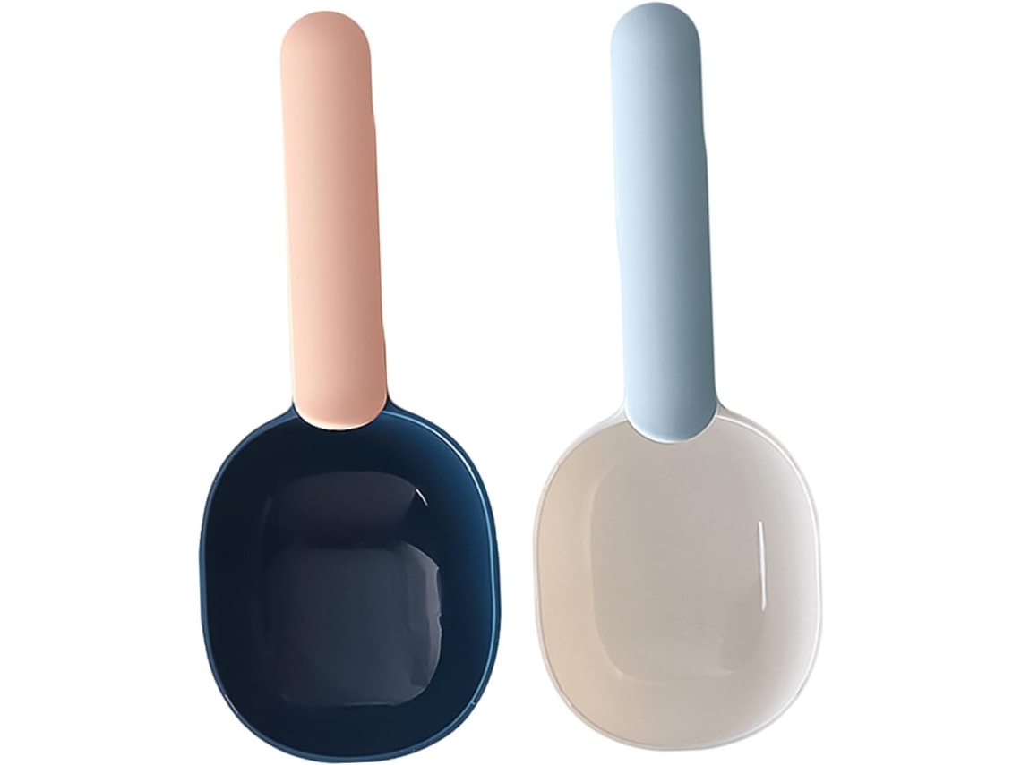 Conjunto De 2 Colheres Medidoras Plástico Grãos E Farinha