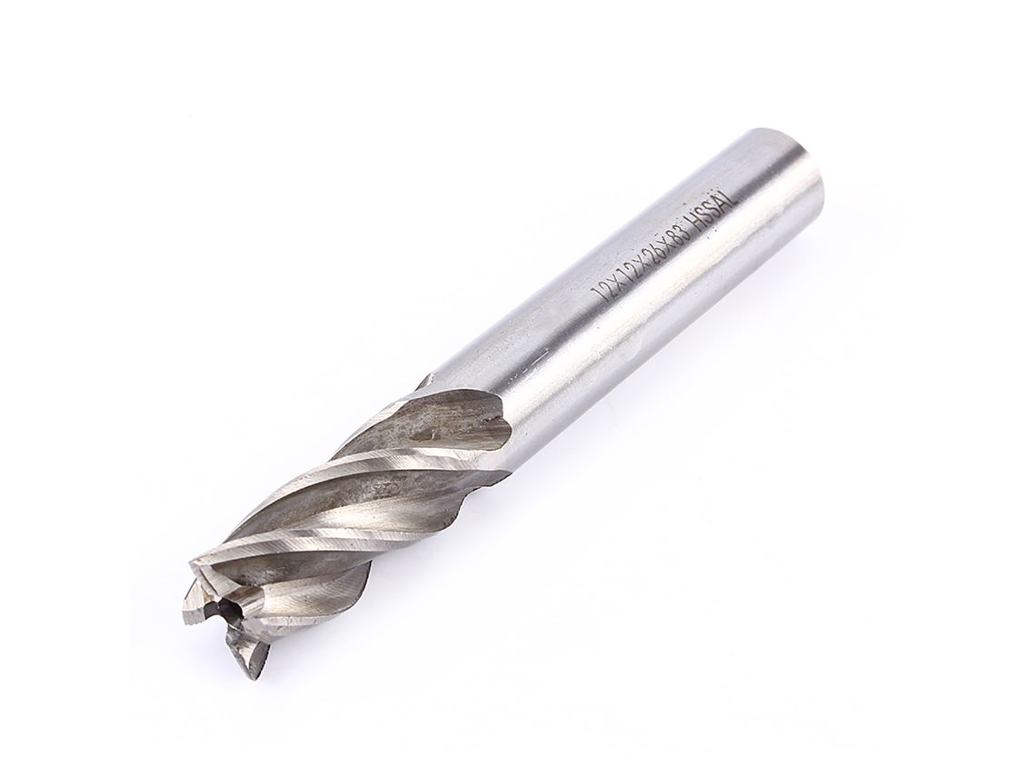 Fresa De Haste Reta Cnc De Alta Qualidade 12mm Hss Com 4 Fileiras Para Fresamento