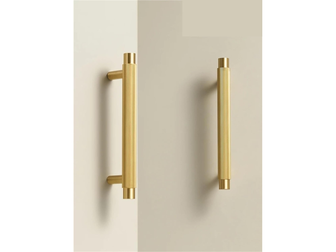Puxador Linear De Latão Maciço Para Porta Armário, 1 Peça Ch099 Mb T55