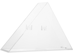 Recipiente Triangular Moderno em Acrílico da Healeved com Tampa Protetora. Recipiente Transparente para Armazenamento e CHABERLU