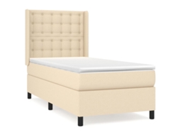 Box Spring Bed, Box Spring Beds Vidaxl Creme Tecido (80 X 200 Cm)