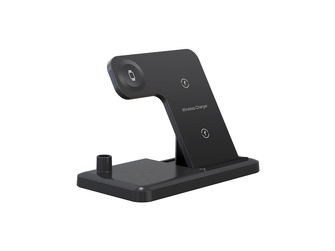 Carregador Sem Fio 4 em 1 para Iphone Suporte de Carregamento para Smartphone Sem Fio Dobrável Ângulo Ajustável Terminal Tipo C Apple W BISBISOUS