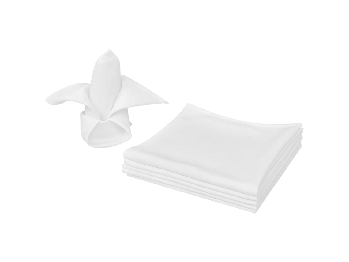 Napkin, Napkins Vidaxl Branco Poliéster (50 X 50 Cm)