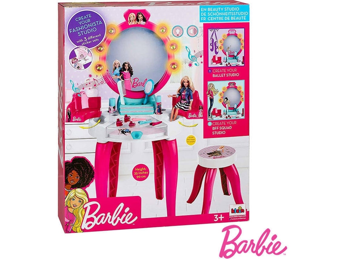 Maquilhagem de Brincar KLEIN Tocador Salão de Beleza Barbie (41 x 31 x  90cm)