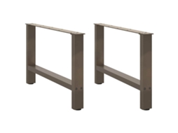 Coffee Table Leg, Coffee Table Legs Vidaxl Cinzeto Aço (70 X (42-43) Cm)