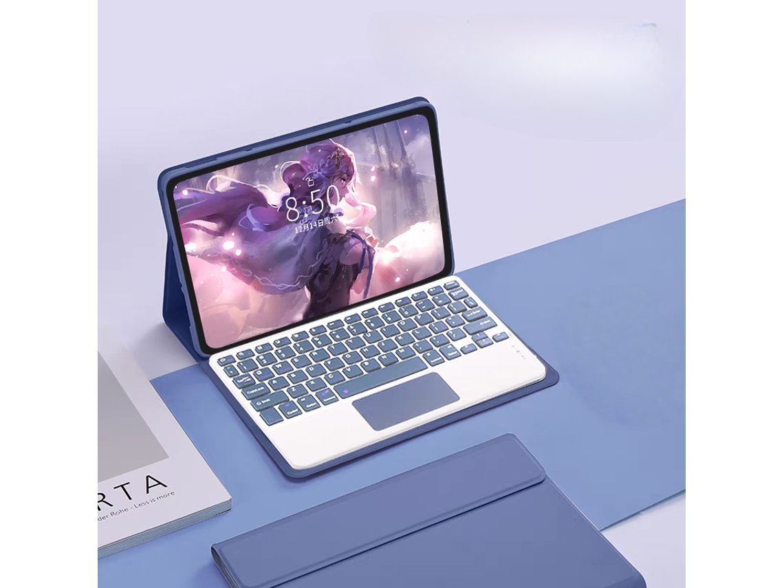 Capa Teclado Para Xiaomi Redmi Pad Se 11 Polegadas ,com Teclado Touch Bluetooth (roxo Escuro) Cuich (2023)