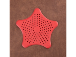 13 Cm, (vermelho Grande), 1 Unidade, Ralo Pentagonal Anti, Entupimento Para Bancada De Cozinha
