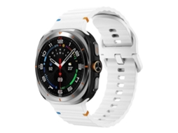 Pulseira De Silicone Com Textura Ondulada E Costurada Para Samsung Galaxy Watch Ultra 47mm