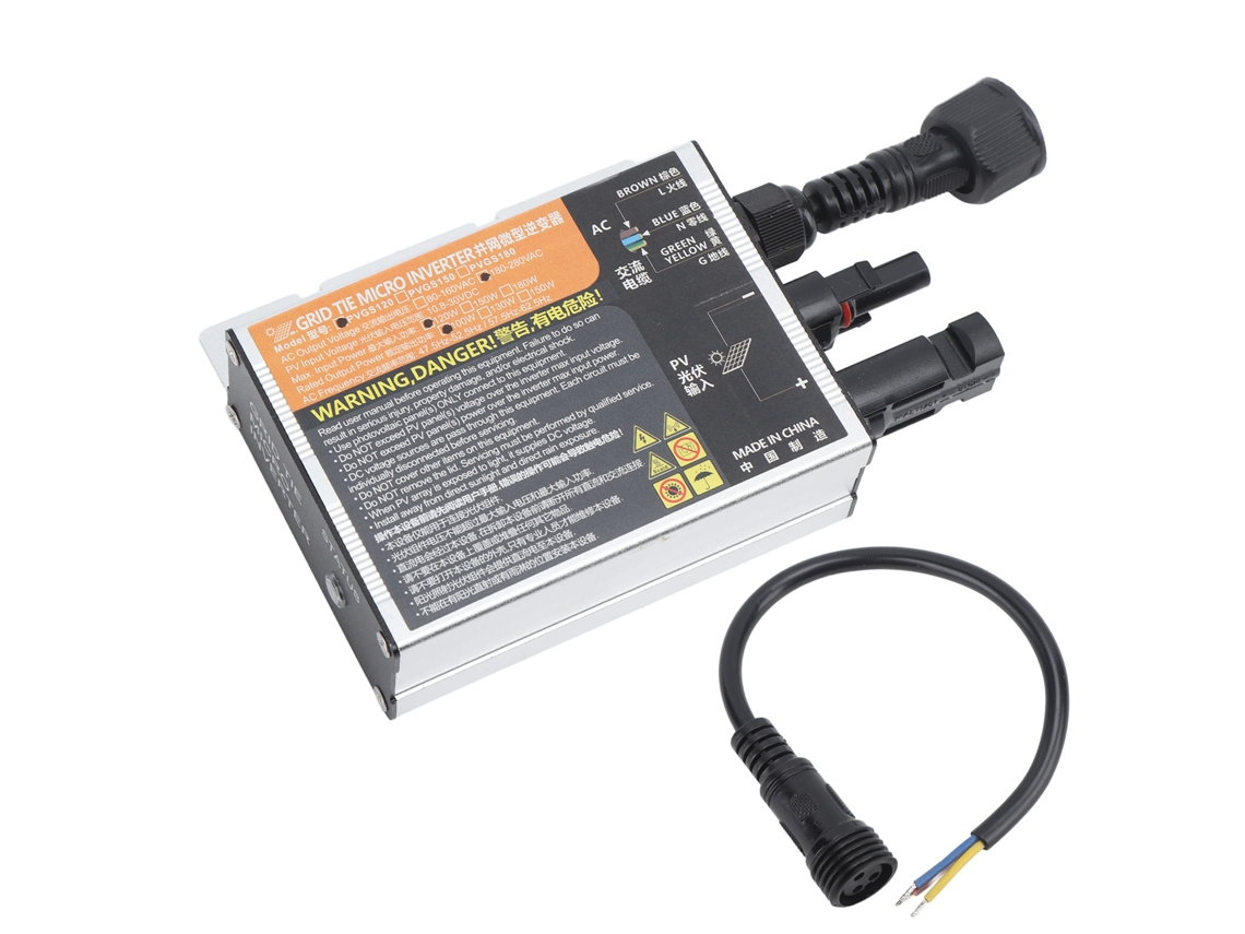 Micro Inversor Fotovoltaico Laxiscreed 120w Conectado À Rede, Onda Senoidal, Certificado Ce, Ideal Para Energia Solar Doméstica