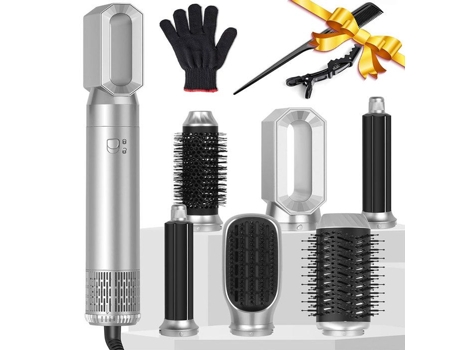 Brosse Soufflante, 5 Em 1 Escova De Ar Quente Profissional 1000w Para Alisar, Secar E Modelar Os Cabelos