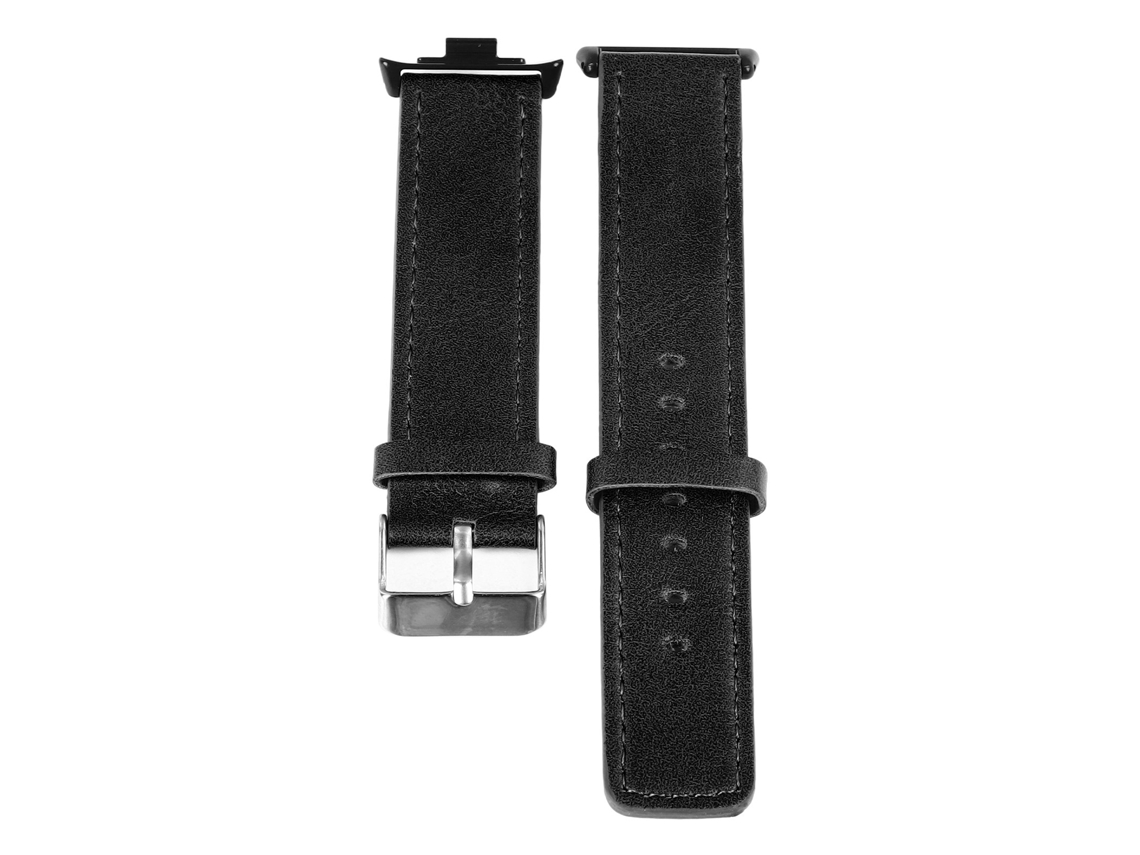 Cinturão de Relógio de Couro Pu para Mi Band 8 Pro Preto