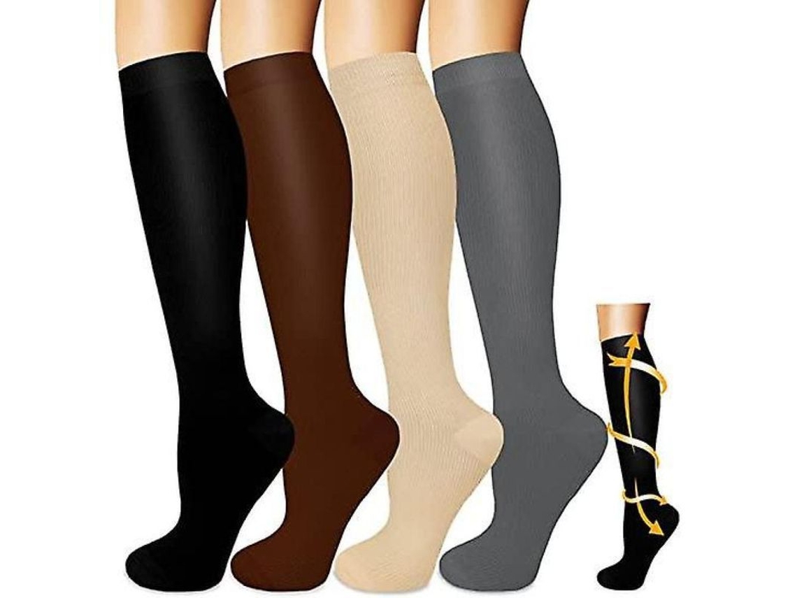 2026-4 Pares De Meias De Compressão Para Homens E Mulheres, Edema, Varizes, Running Udv L-2xl Conjunto 2