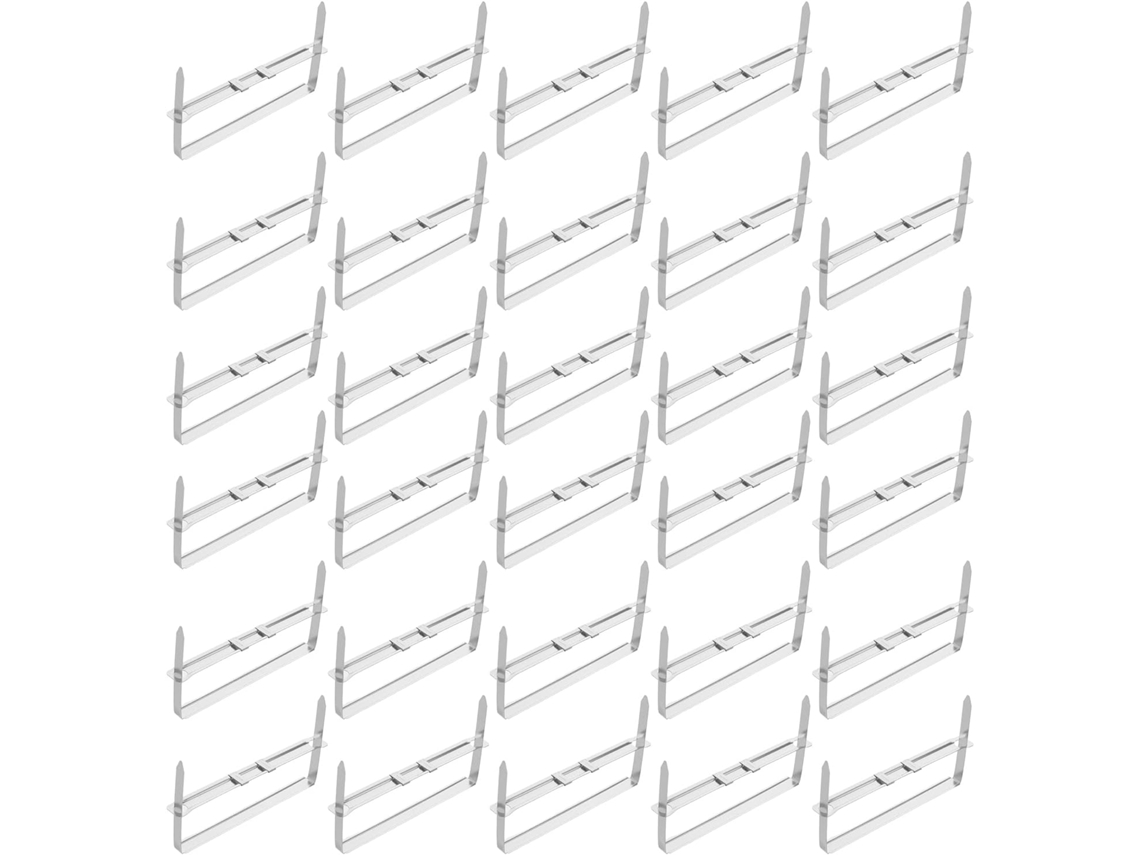Besportble Conjunto De 50-prendedores Papel Metálicos Com 2-furos, Clipes Para Pastas De Arquivo Com Pontas Resistentes