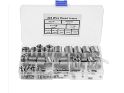 Kit Com 80 Peças De Insertos Helicoidais Espirais Aço Inoxidável Ss304