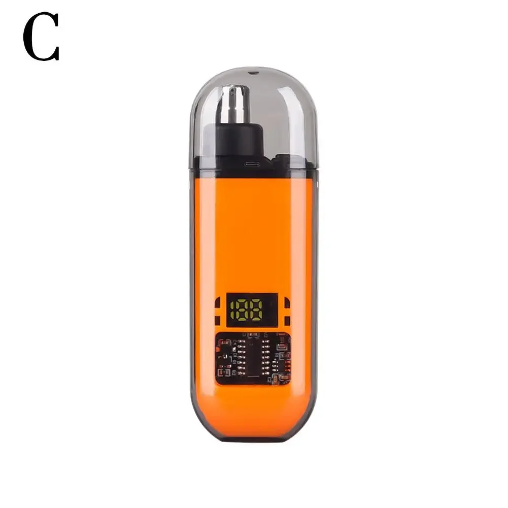 (laranja) Aparador De Pelos Nasais Elétrico Portátil Recarregável Via Usb Para Homens