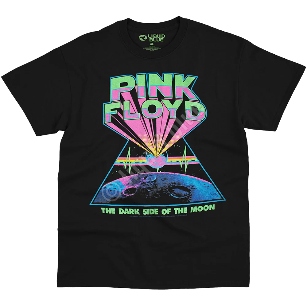 Pink Floyd Dark Side Of The Moon Blacklight T-shirt Unisex Rockinstone Size:xxl