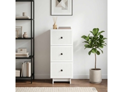 Vidaxl Gabinete De Gavetas Branco 33 X 34,5 X 90 Cm