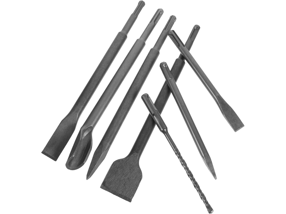 1 Conjunto De Cinzéis, 1 Conjunto De Cinzéis Elétricos Com Brocas