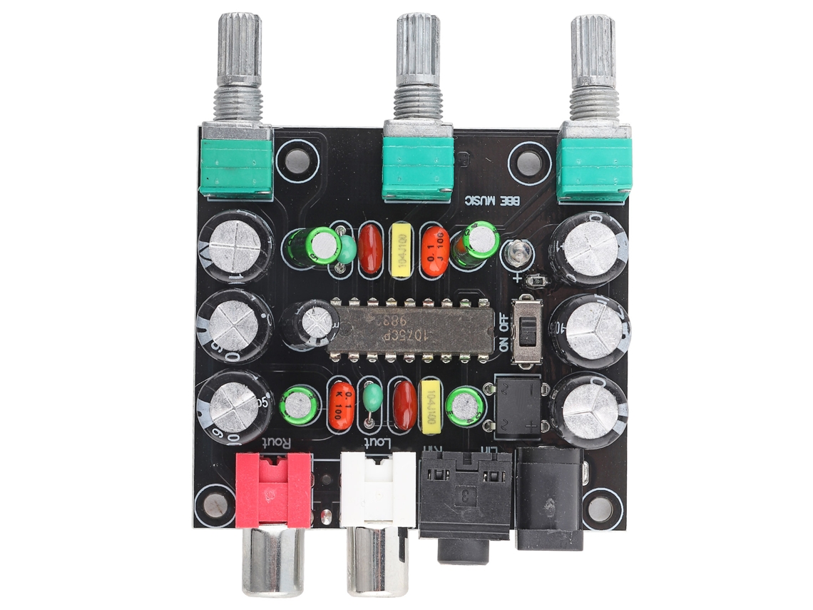 Placa de Pré-amplificador Mali com 2 canais e mixer de áudio HiFi atualizado