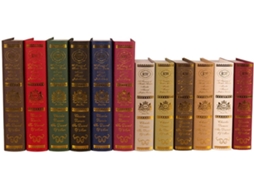 Faux Book Set Home Decor - Imitação De Estilo Antigo, Livres Stack Decorativos,