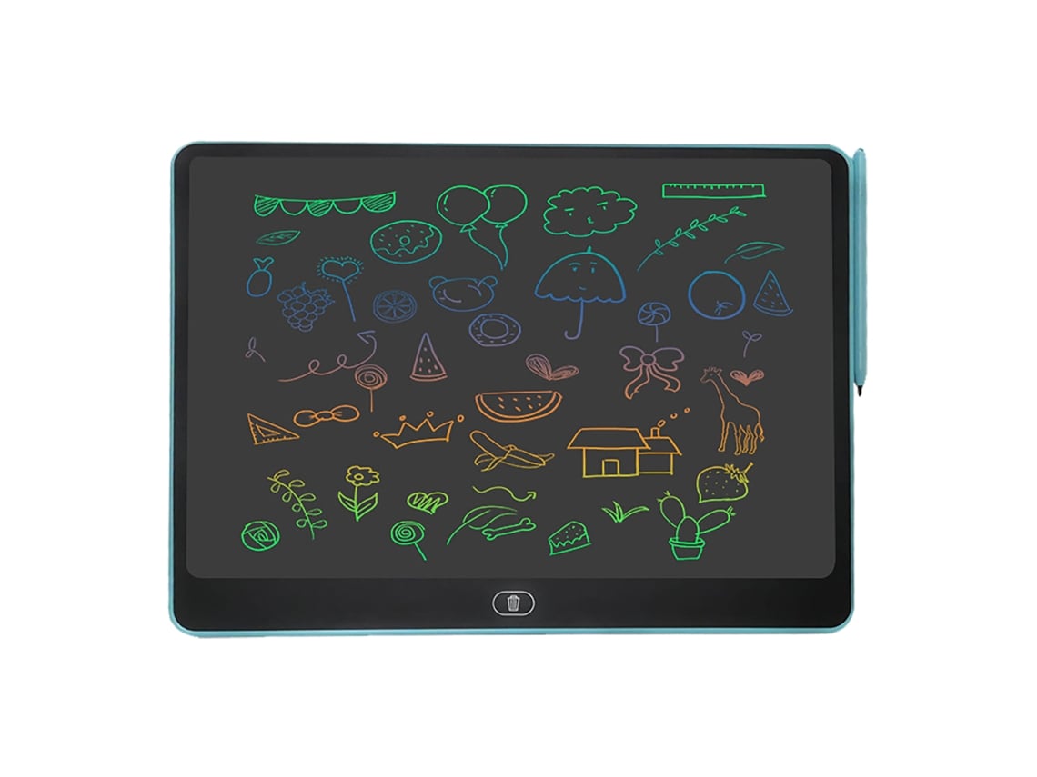 2026 tableta Electrónica Lcd de 16 Polegadas para Desenho e Escrita Colorida, Quadro para Viagens Ao Ar Livre Azul Claro