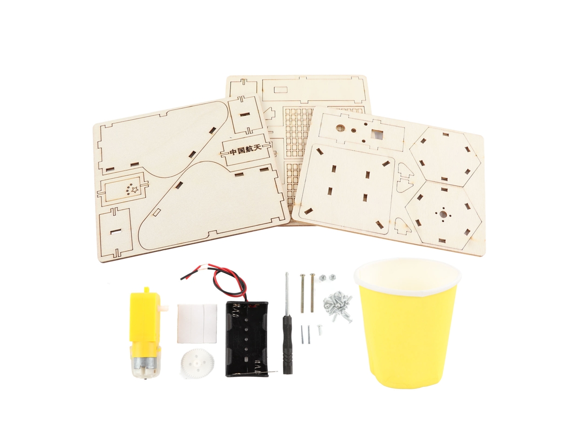 Primerox modelo de Satélite Elétrico Diy para Montagem Científica Brinquedo Infantil Tecnologia