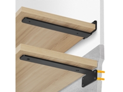 Suporte de Prateleira VEVOR 12 X 4 X 1 6 Pol. 6 Peças Suportes de Prateleira Flutuantes para Serviços Pesados