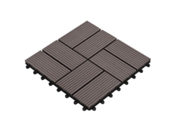 Vidaxl Telha De Deck 11 Unid. Marrom Escuro 30 X 30 Cm Wpc