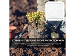 Laxiscreed Cestos Protéticos De Raízes Em Aço Inox, Kit De 6 Peças Para Proteção De Plantas