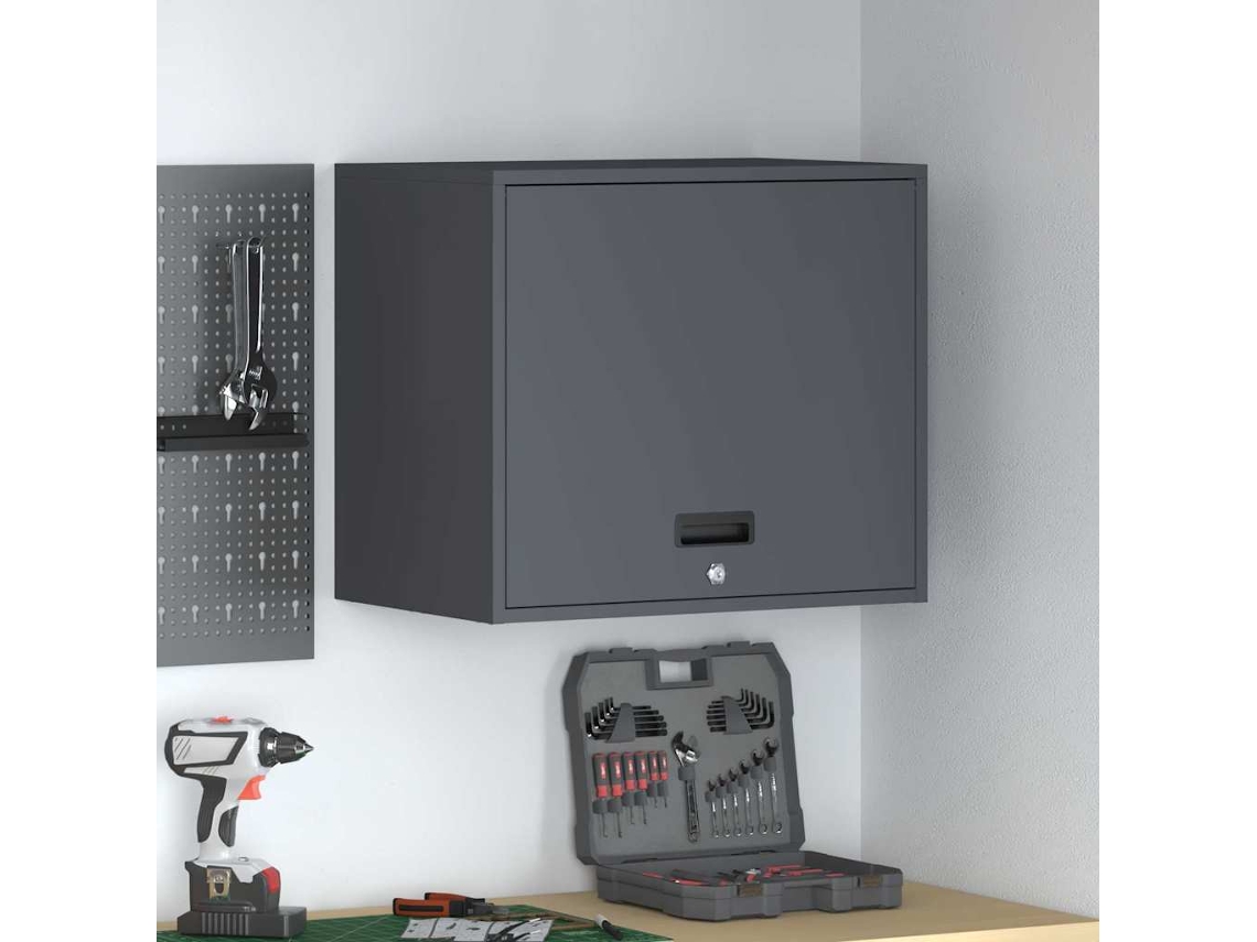 Vidaxl Armário De Parede Para Garage Antracite 60 X 40 X 53 Cm