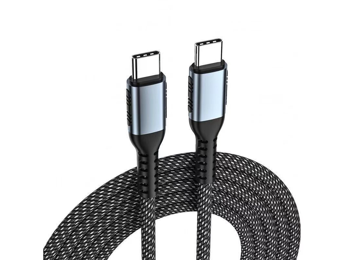 Cabo USB C 240W trançado, carregamento rápido para iPhone 17 e Macbook, 2m HEXINYIGJLY