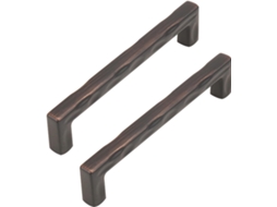 Conjunto De 2 Puxadores Curvos Para Armário Cozinha, Cor Bronze Vermelho, Puxadores De Barra Zincados Para Portas