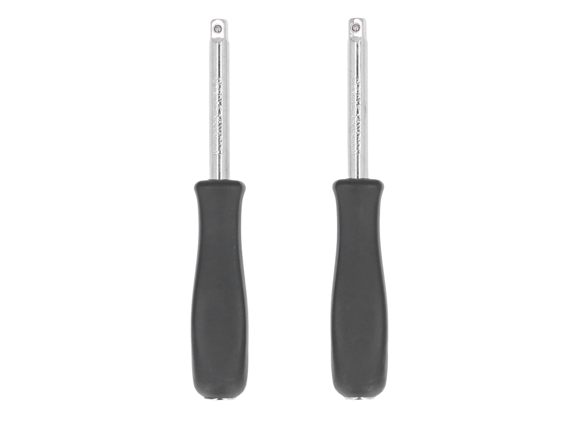 Conjunto de 2 ferramentas com cabo de chave de soquete de 1/4" para reparos e manutenção.