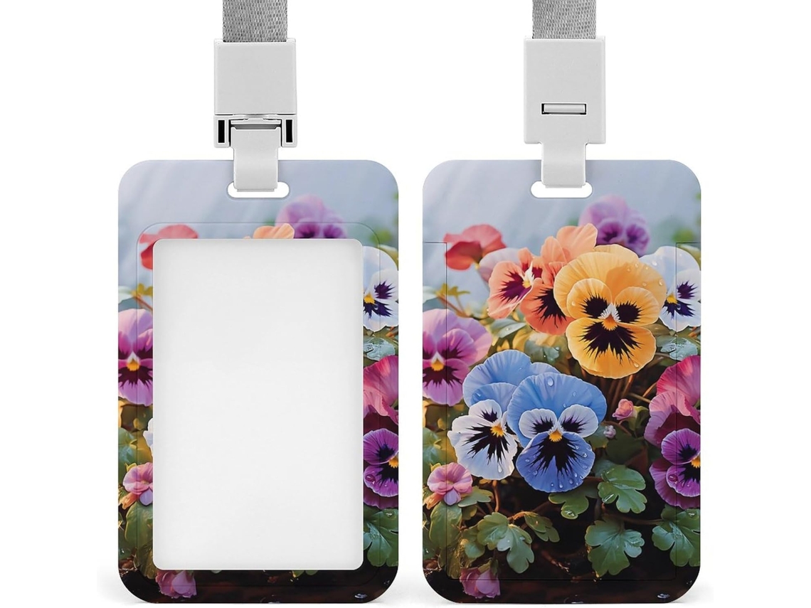 Porta-cartões de proximidade, cartões de crédito ou cartões de trabalho em plástico resistente.