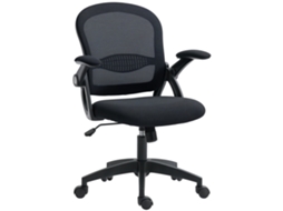 Cadeira de Escritório Ergonômica com encosto de malha e altura ajustável 97,5cm 65,5x61,5x88 Preto em S/MARCA