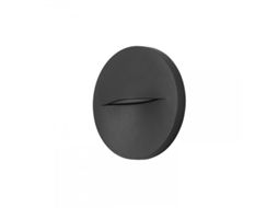 Candeeiro De Parede FORLIGHT Circular Led Para Sinalização De Caminhos E Rodapés Com Luz Neutra 4000K Cinzento Urbano