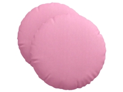 Almofadas de Assento 2 Pcs Rosa Ø50 X 19 Cm Tecido HARLANV1