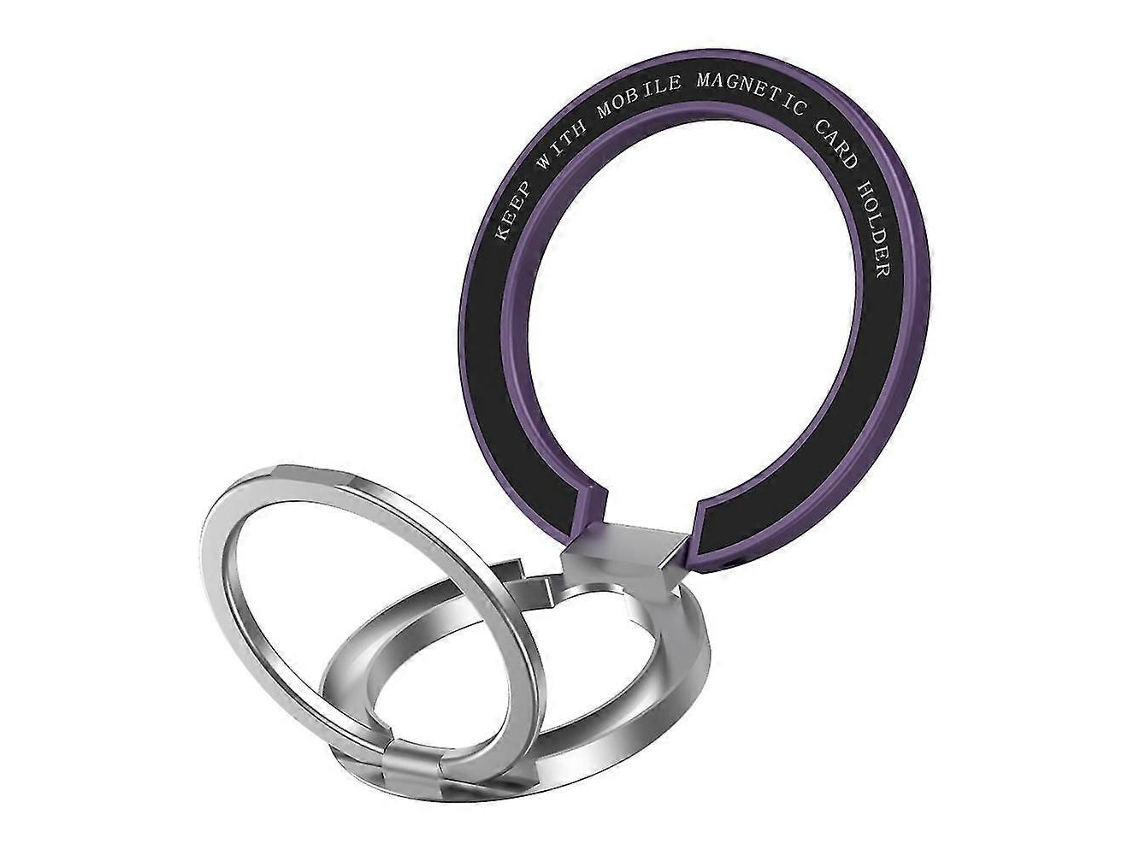 Anel Magnético Para Celular Compatível Com Magsafe, Suporte De Anel Magnético De Metal De Eixo Duplo Para Celular Com A