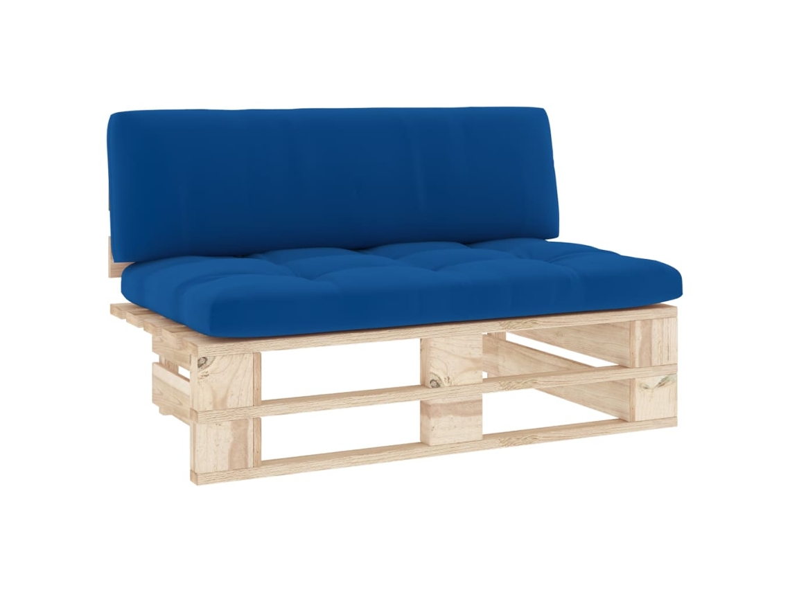 Pallet Middle Sofa, Pallet Middle Sofas Vidaxl Azul Madeira De Pinho (n/a)