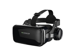 Yuru óculos de Realidade Virtual Vr Universal para Celular, Jogos 3d e Filmes Hd 360, Campo de Visão 85°, Portátil e Desmontável