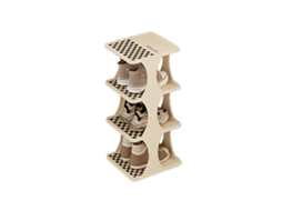 Rack para Sapatos 4 Camadas Vertical Economiza Espaço Armazenamento Estável para Casa Porta Quarto