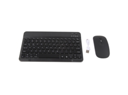 2026zentro-teclado E Mouse Bluetooth Fino Leve Com Iluminação 7 Cores Para Celulares Tablets 10 Polegadas Recarregável