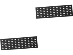 Organizador De Parede Com Painel Perfurado Preto (2 Peças), Pequeno, P
