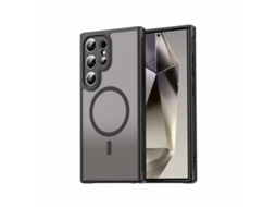 Capa Tumundosmartphone Magnética Para Samsung Galaxy S25 Ultra 5g Com Borda Preta E Proteção Para A Câmera