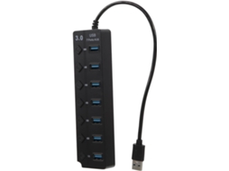 Estação De Acoplamento Usb 3.0 Wavlink, Hub 7 Portas Para Laptop,