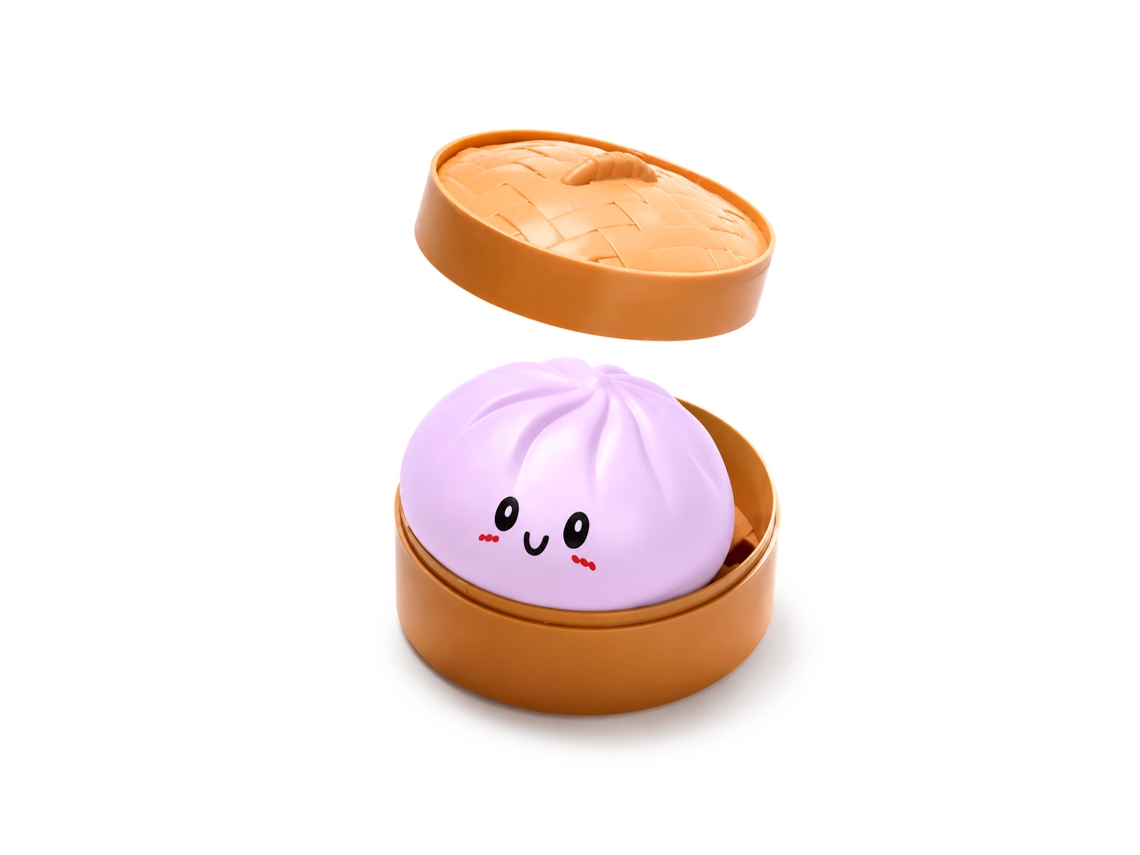 Brinquedo Espremível Macio Sorridente Roxo Da Laxiscreed Para Crianças