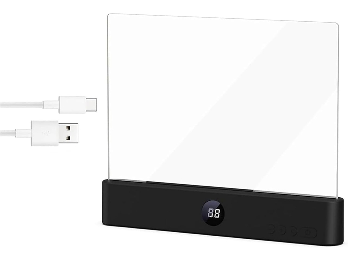Luminária De Leitura Led Inteligente Genérica, Luminária Plana Para Livros, Luz Noturna Com Proteção Para Os Olhos